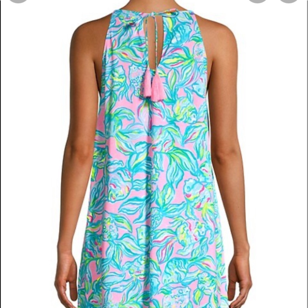 Lilly Pulitzer Margot Dress Pelican Pink Off the Scales pristine …